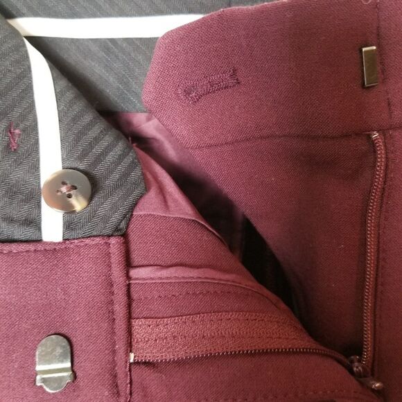 NWT Ann Taylor Curvy Fit Mid Rise Straight Leg Pants 0 Petite - Picture 3 of 8